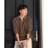 Men's Half-Zip Lapel Sweater - Autumn/Winter Korean Style Knitwear