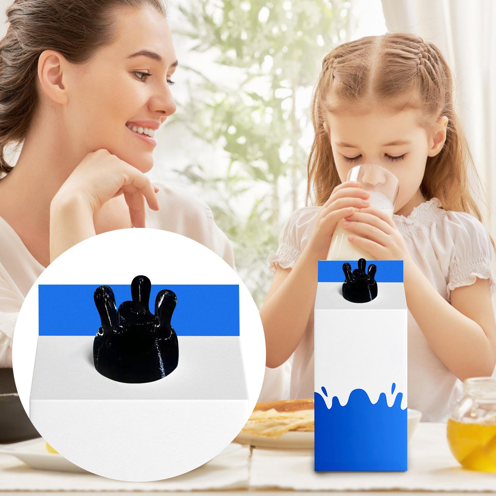 

3D Printing Milker Tool Кришка пляшки з молоком, Креативна кришка пляшки, Смішна та гумористична кришка пляшки, Відвідник молока One Size чорний