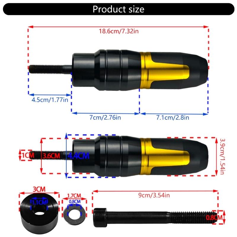 Motorrad-Schutzbleche Aluminiumkonstruktion Universelle Sturz- und Aufprallschutz Vorrichtung Vibrationsdämpfung Einfache Montage