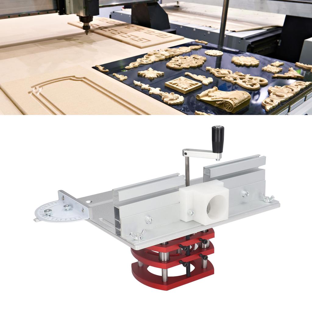 Router Lift with Top Plate Router Lifting Base Woodworking Slotting Trimming Chamfering Table Top