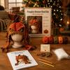 Cute Animal Hat Pattern Highland Cow Crochet Kit, Halloween Pumpkin Spider Hood DIY Kit Handmade Craft for Adults Teens Creative Hobby Gift