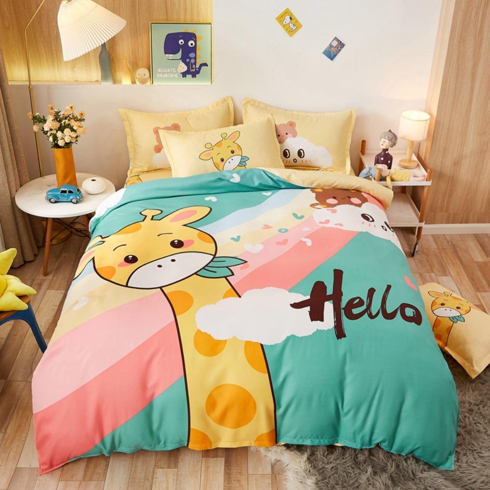 Pet elf 2/3 piecebedroom setChildren'sGift Teenagers adulte Microfibre double bed Single Bed DuvetCover with ZipRoom Decor