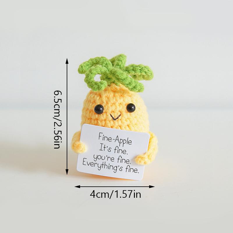 1PC Handmade Crochet Fruit Ornament Cute Cartoon Artificial Fruit and Vegetable