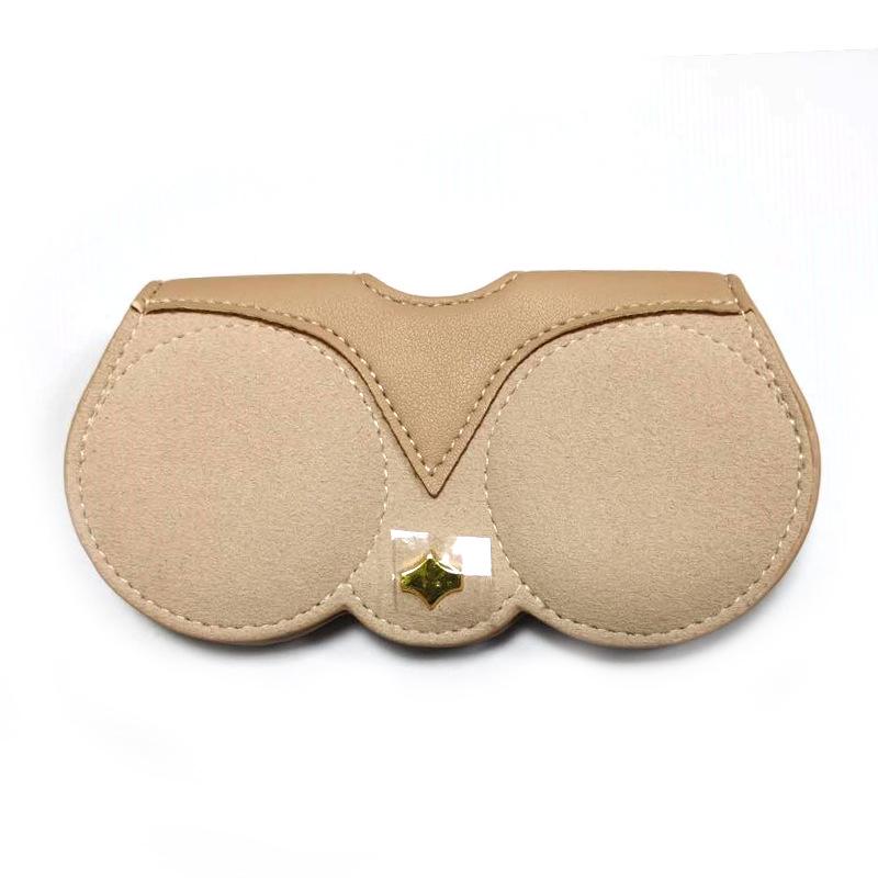 PU Leather Sunglasses Case with Hook Pendant - Trendy TikTok Style for On-the-Go
