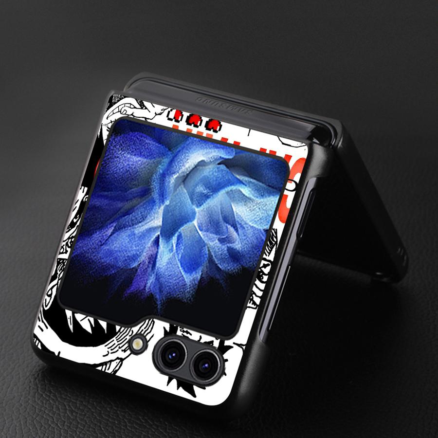 Harde Telefoonhoesje voor Samsung Galaxy ZFlip5 ZFlip6 ZFlip4 Z Flip 7 6 5 4 3 ZFlip7 FE ZFlip3 One Piece Anime Monkey D Luffy