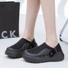GG * Thick-soled Heightening Hole Shoes Women's 2025 Summer New Outer Wear Beach Shoes Women's Shoes Breathable and Lightweight Velcro