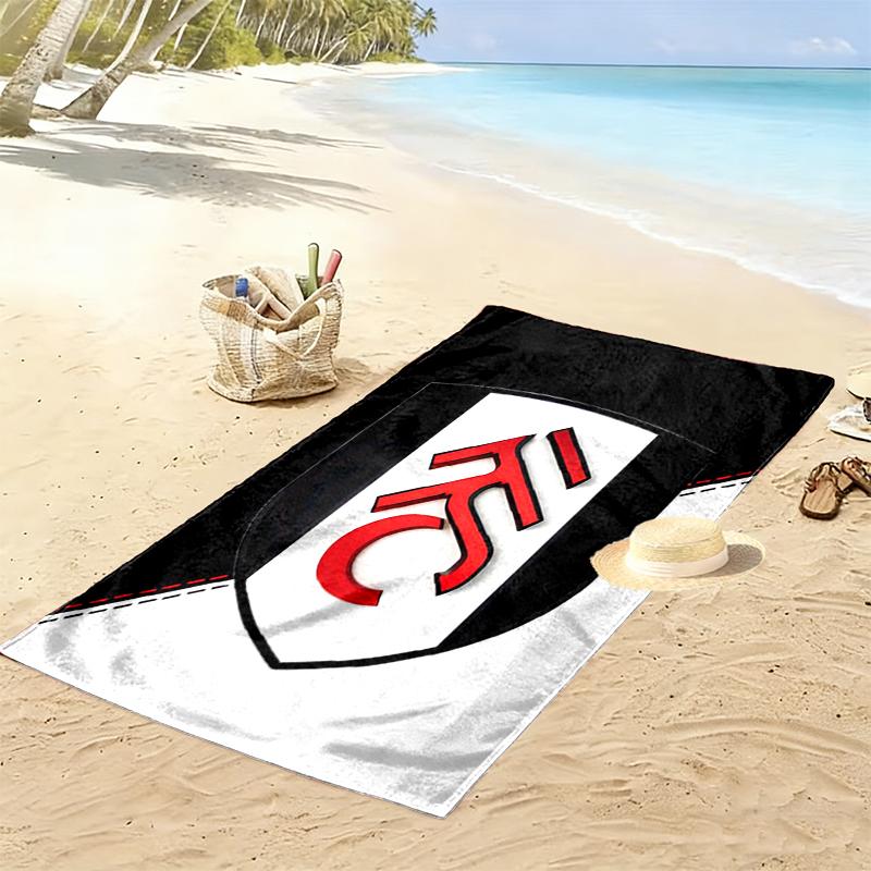 Fulham FC Druck Strandtuch, Großes Weiches Schnelltrocknendes Handtuch für Strand Camping Schwimmen