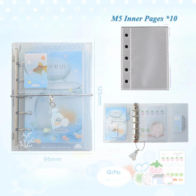 Cute Strawberry M5 Photocard Album Lucky Clover Collection Book for Kpop Idol Photocard Sleeves Album with 10PCS Organizer Book