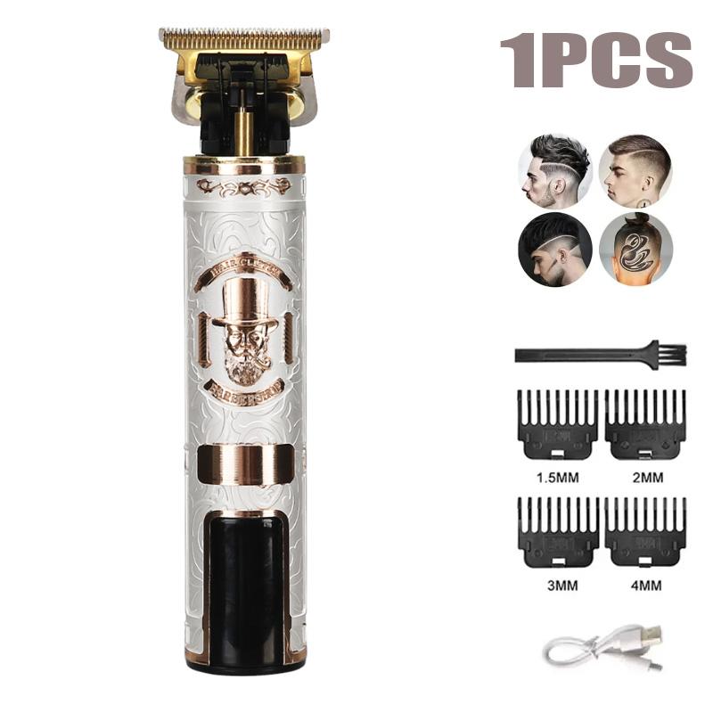 1-5Pack Vintage T9 Electric Cordless Hair Cutting Machine Professional Hair Barber Trimmer For Men Clipper Shaver Beard Lighter