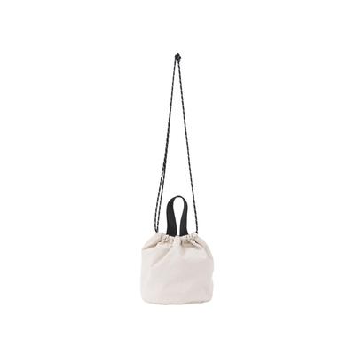 Zhicheng Hanbai Lightweight and Round Water-Repellent Shoulder Bag, Ivory, W20 X D16 X H22cm (Handle Height 11.5cm, Maximum Length 110cm), 108027
