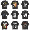 Famous Director Quentin Tarantino Movie Kill Bill Vintage Washed T Shirts Men Women Casual Cotton Retro T-shirts 90s Streetwear