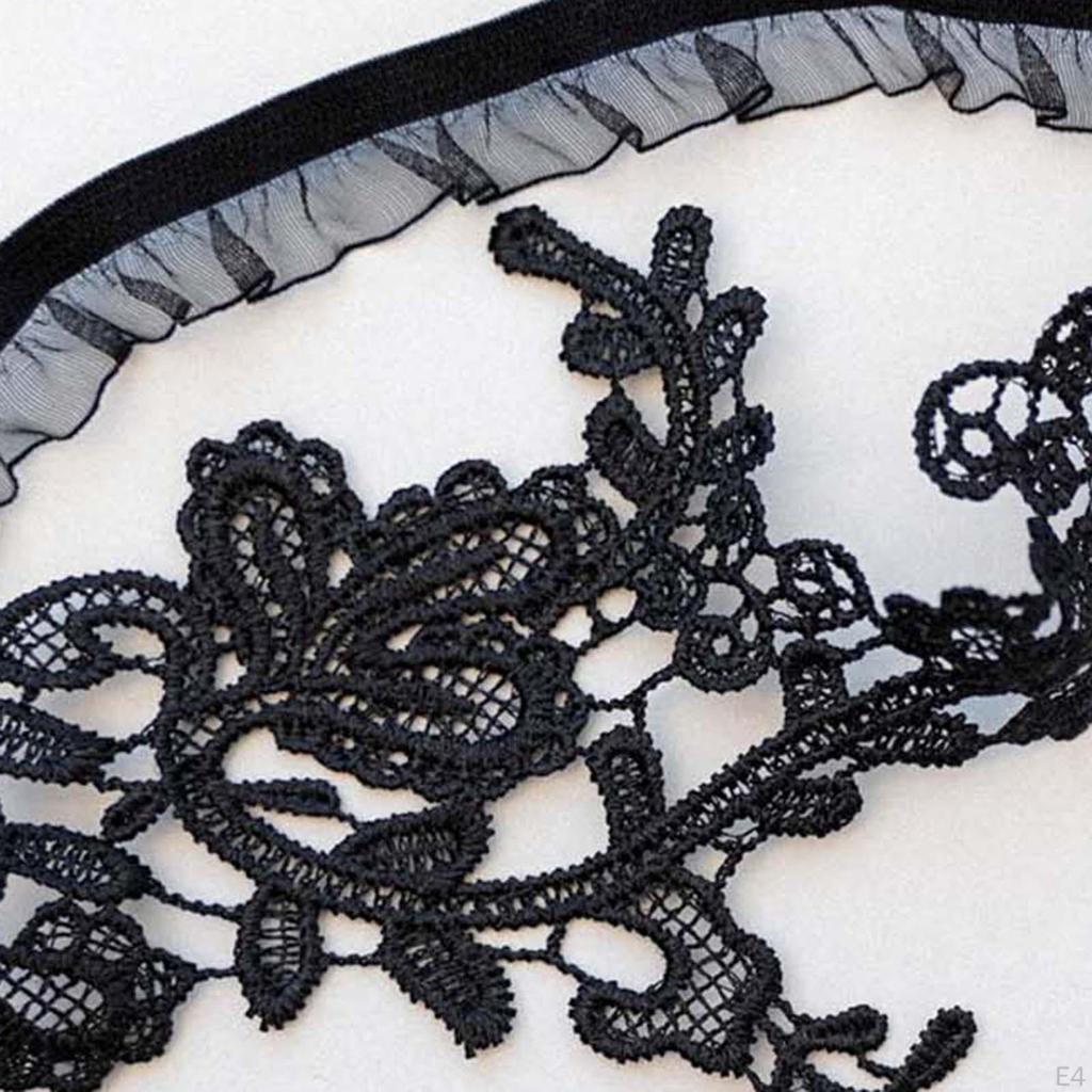 2 Pieces Bridal Garters Wedding Garter Set Thigh Rings Stretch Floral Pattern Lace Leg
