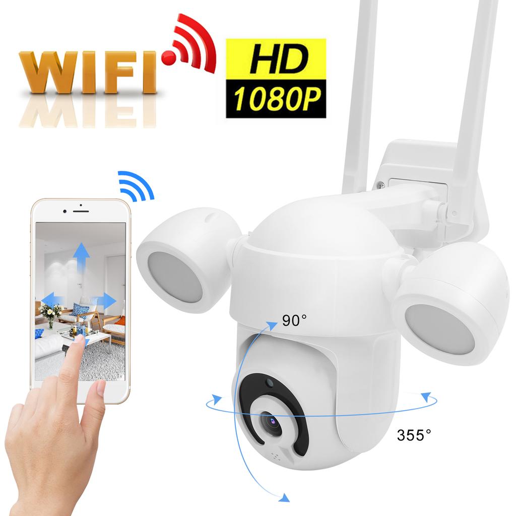 1080P Wifi PTZ Camera 26 Lights Full Color Nigh Vision IP66 Waterproof for CCTV Works for Tuya