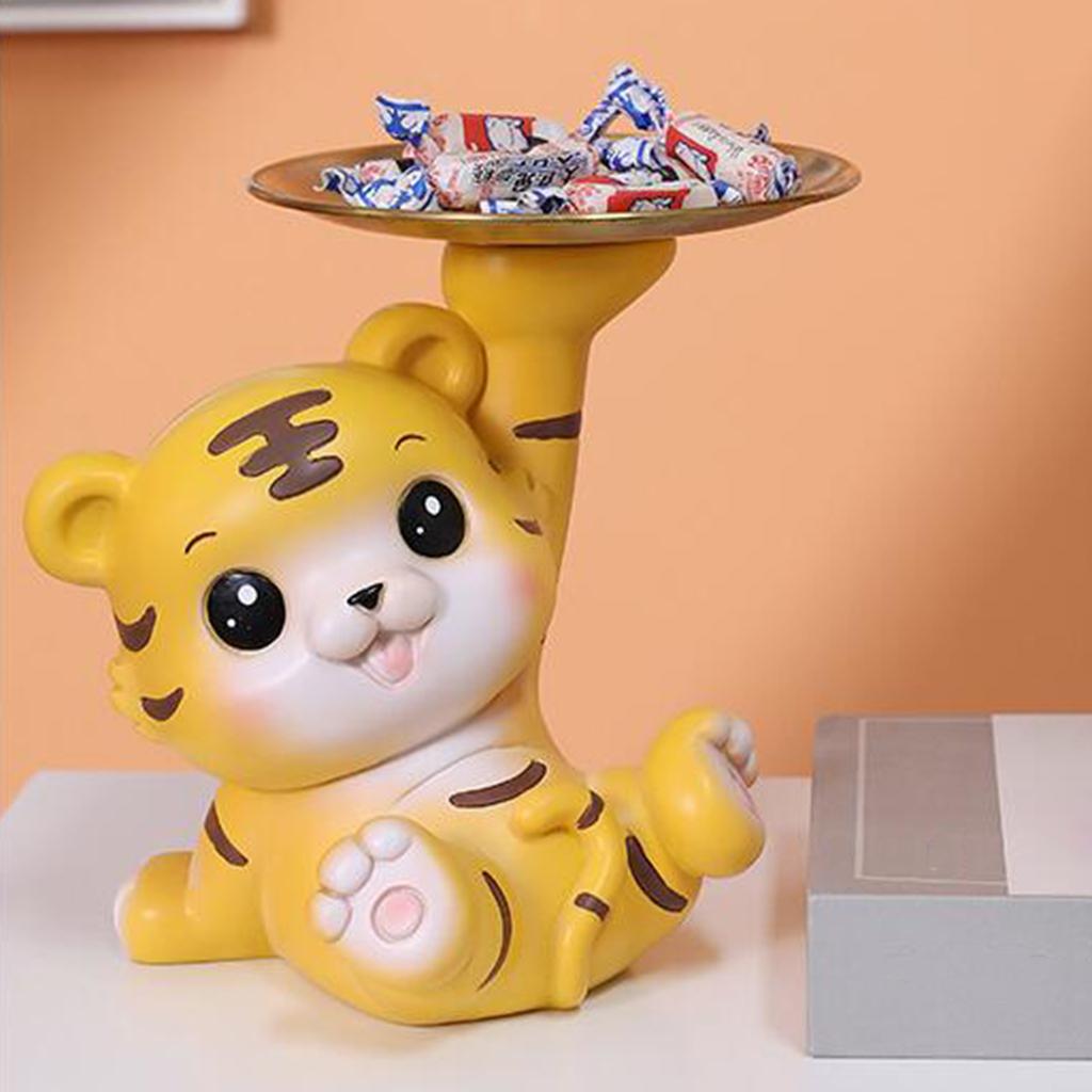 BESPORTBLE 2PCS Zodiac Tiger Shape Piggy Bank Cartoon Tiger Storage Coin Bank Home Adornment Home Decoration