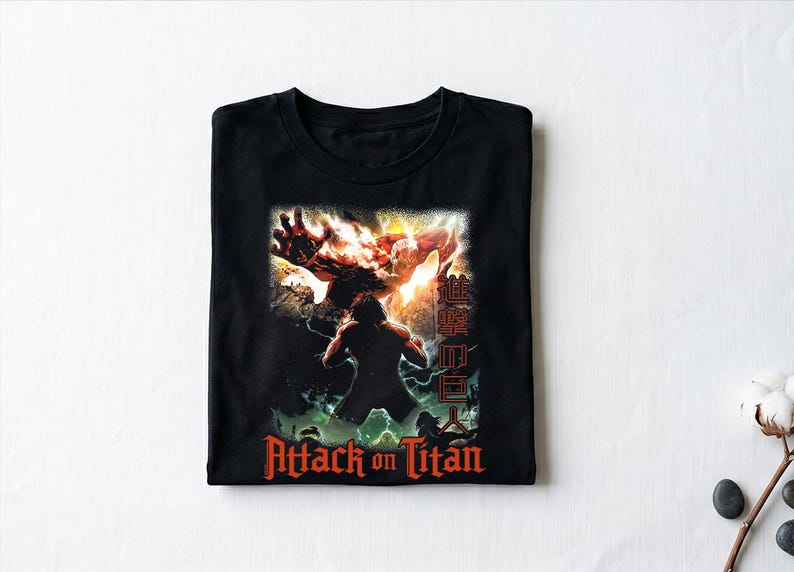 Attack On Titan AOT Season 2 Titan Attack Show Poster Anime Shirt, Attack On Titan Merch, Attack On Titan Gifts Shirt 120