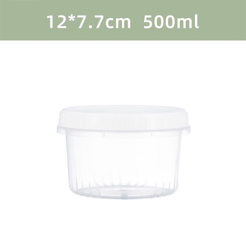 RuHan PP Transparent Fresh Food Storage Containers, Medium Blue, 4-Pack