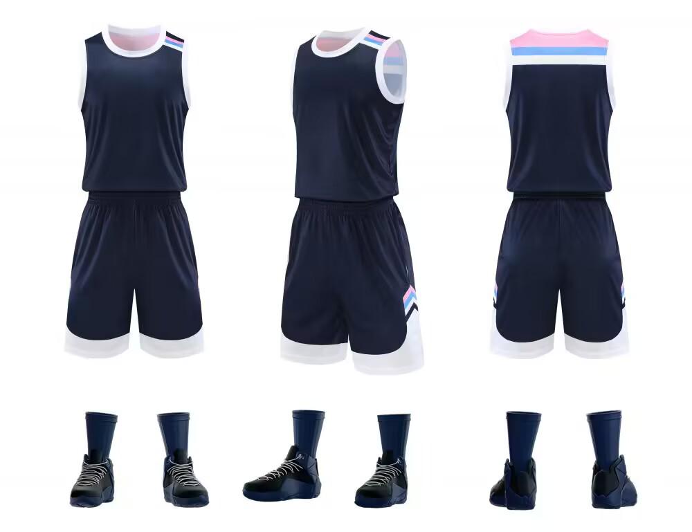 New Style Basketball Team Uniform Set: Customized Training Jerseys for Men and Women