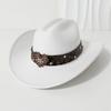 Ethnic-style fedora, heart-shaped cowboy hat, women's knight hat, popular Tibetan hat for men