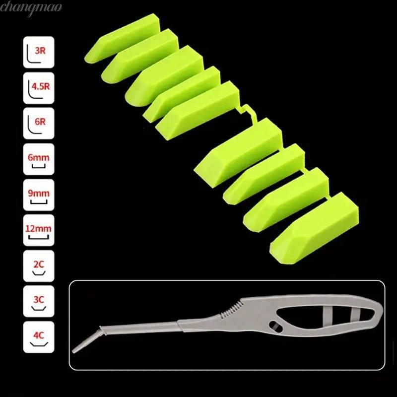 9 In 1 Glass Glue Angle Scraper Sealant Spreader Finishing Tool Kit For Window Ceramics Tile Kitchen Sink Shower Tile Joint Set