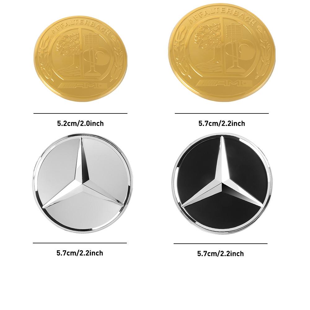 WAK3 52mm 57mm Car Steering Wheel Badge Sticker Replace Decor For Mercedes Benz B/C/E/S Class A Class C200L GLC GLK FXPT-JS-BENZ