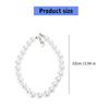 Elegant Faux Pearls Chain and Card Holder Necklace Keychain Photocard Sleeve Bag Pendant for Fashionable Women Girls
