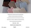 Women's Slim Fit Pure Cashmere Sweater, Half-High Neck, Soft Knit, Solid Color, 2026 Autumn/Winter Collection.