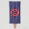 Fashion print Blue Anchor Towel Drying Bath Towel Applicable To Light Swimming Camping Yoga Beach Out