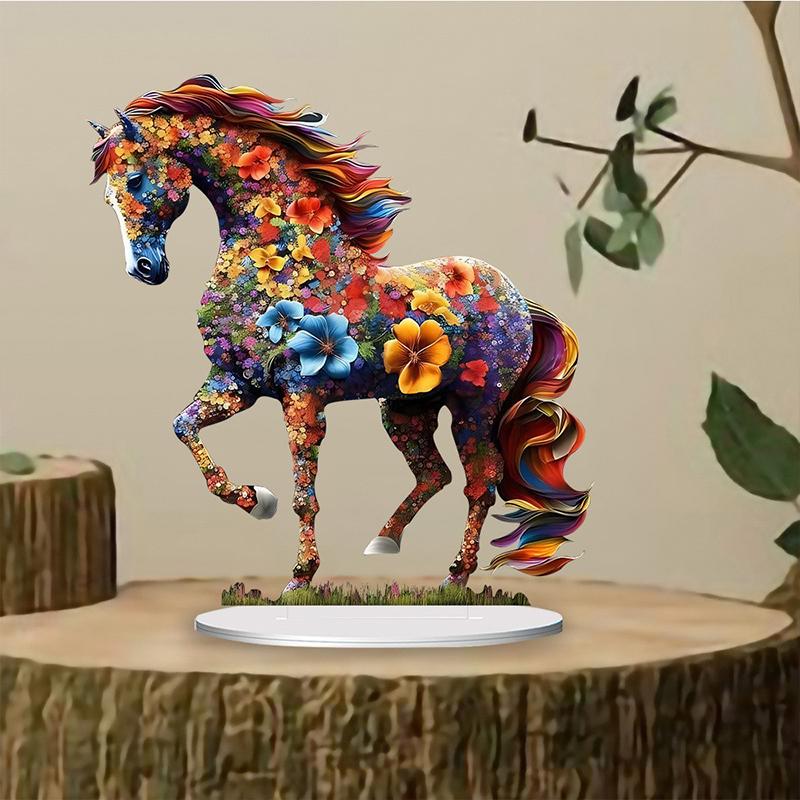 Creative Design Colorful Artistic Horse Home Desktop Decoration Ornament