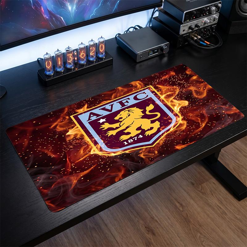 Aston Villa Football Print Large Mouse Pad, Anti-Slip Extended Gaming Desk Mat for Office Home