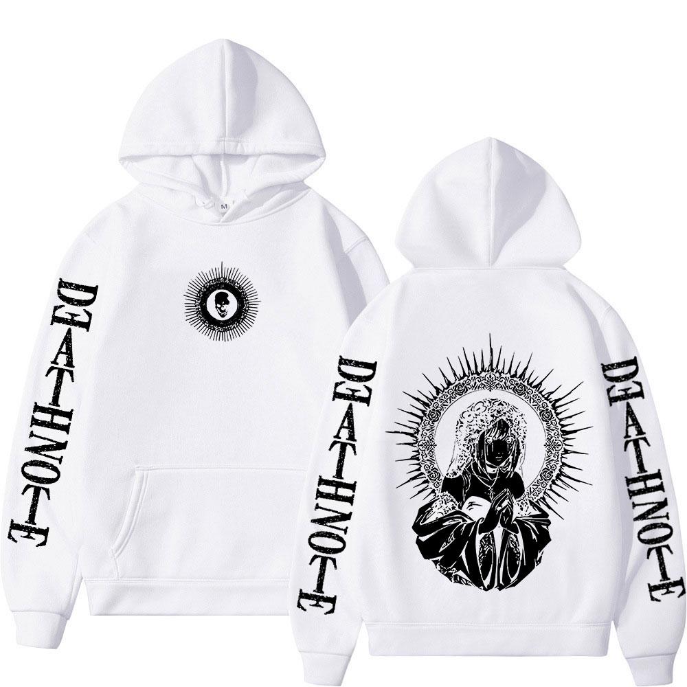 Anime Death Note Hoodies Yagami Light Misa Amane Graphic Sweatshirt Men Women Fashion Fleece Long Sleeve Pullovers Streetwear
