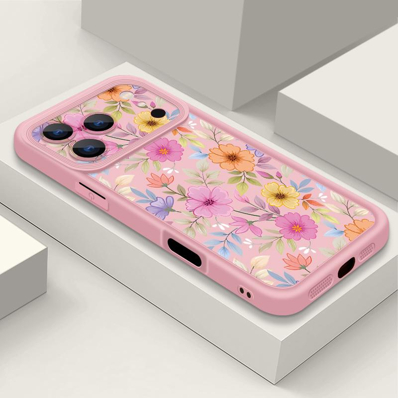 White Flower Pattern Case For iPhone 17 Pro Max Shockproof Soft Silicone Bumper Cover For iPhone 16 15 Pro Max 14 13 11 16E 17E