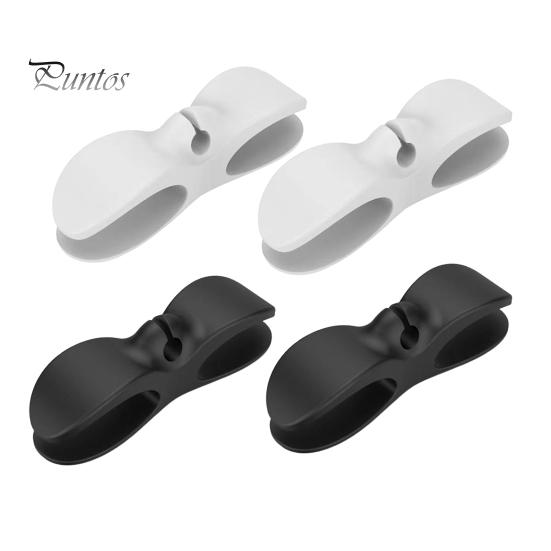 

4 шт. Органайзер для шнура кухонної техніки Клейкий Обгортка для намотування шнура для дрібної побутової техніки Тримач для кабелю. чорний білий колір