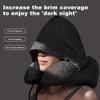 Adjustable Drawstring Hooded Travel Pillow Removable Travel Neck Cushion  Car Trips