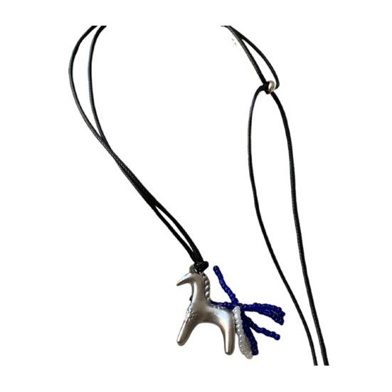 Collier Pendentif Cheval en Alliage Yousheng Léger Hypoallergénique Homme Femme Collier Pull Bijoux de Mode Accessoires Cadeau de Noël Anniversaire