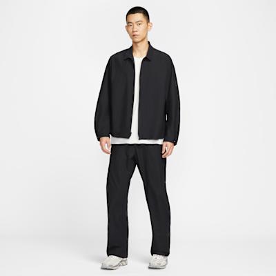 Nike Dri Fit Jackets Men's Black Stand Collar Moderate