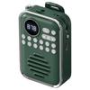 400mAh Battery Clip-On Radio Bluetooth Speaker Rechargeable Battery Portable FM Radio  Home Decor
