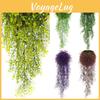 Elegant Plastic Artificial Hanging Basket Flower Vine For In/outdoor Wall Decoration