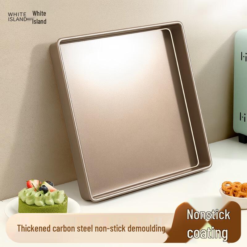 Zhaoran 28x28cm Quadratische Backform aus Kohlenstoffstahl
