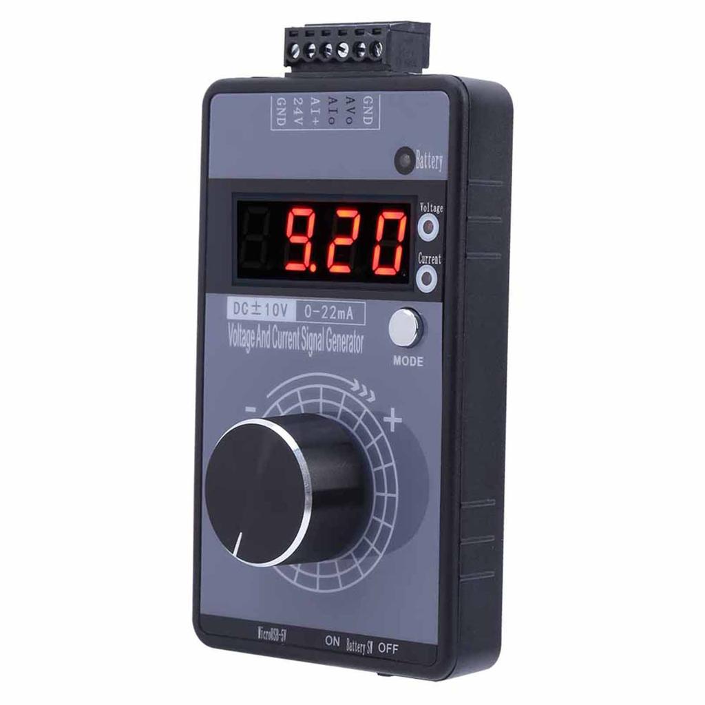 Hand‑Held 0‑10V 0‑22mA Digital Voltage Current Signal Generator Transmitter Analog Simulator