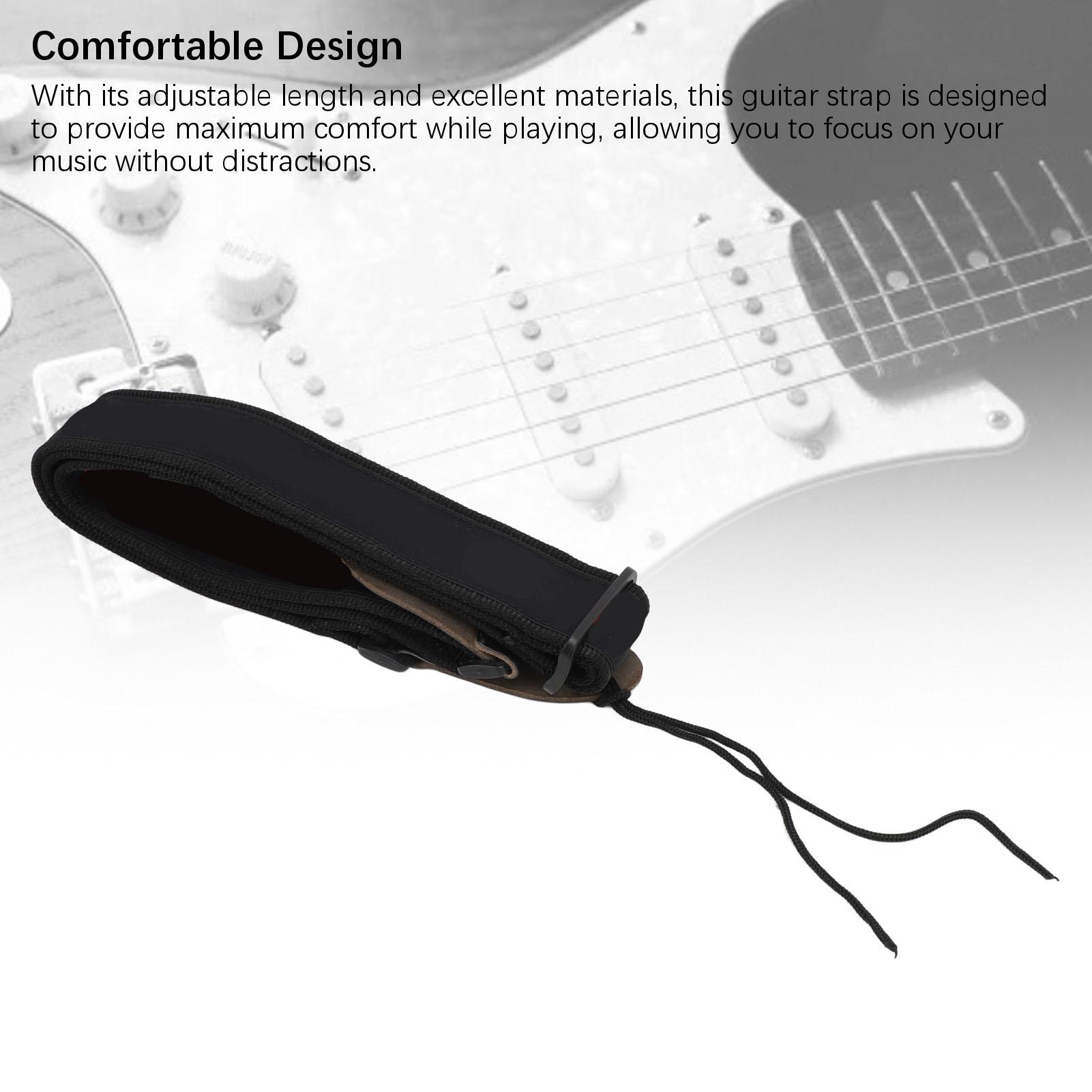 

Гитарный ремень Детский Взрослый Удобный Инструментальный Ремень для Акустической Гитары Электробаса