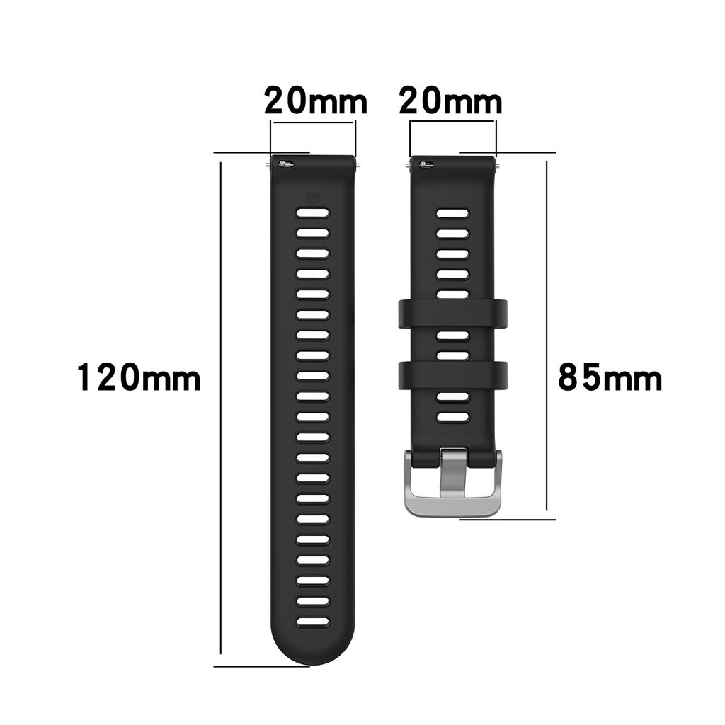 20mm Silicone Strap for Garmin Forerunner 55 158 245 645 Smart Watch Band for Garmin Vivoactive 5 Venu 2 Plus
