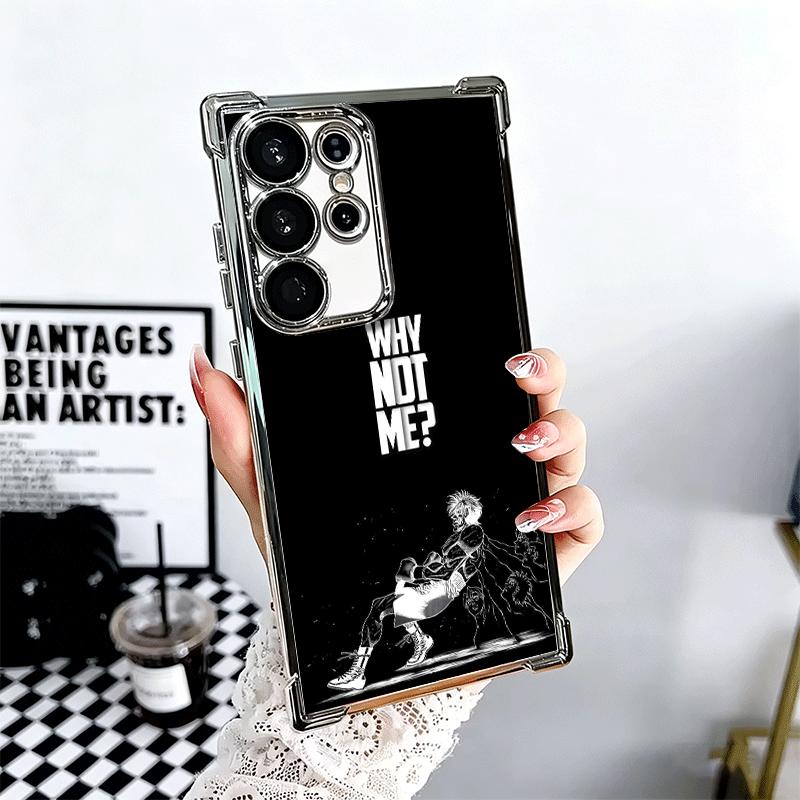 

Hajime No Ippo Anime Plating Phone Case For Samsung Galaxy S24 S25 FE S26 Edge S23 Ultra S22 S21 Plus S20 Anti-Fall Airabag Cove Samsung S25 Plus