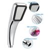 Square 300-hole High-pressure Rain Shower Nozzle Shower Head Water-saving Water Flow with Chrome-plated ABS Bathroom Accessories