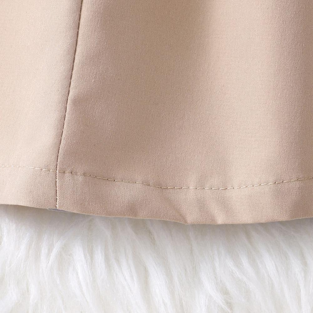 8-12Y Girls' Long-Sleeved Dress Autumn/Winter Dress Patchwork Fashion Contrasting Colours Minimalist Dress