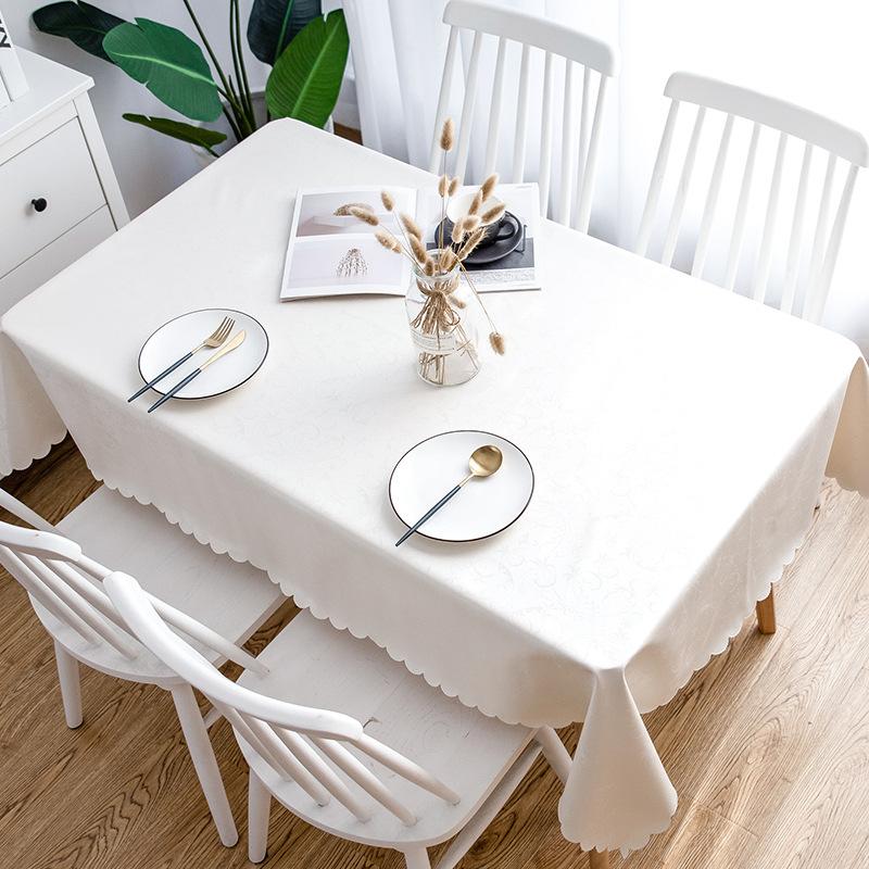 European Style PVC Waterproof Oil-proof Non-washable Anti-ironing Rectangular Table Cloth Table Mat Home Kitchen Sullpies