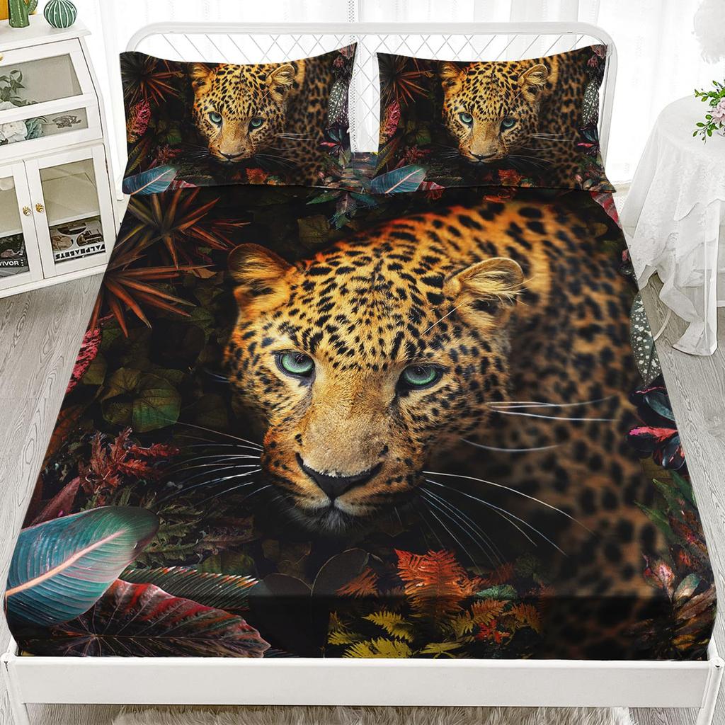 Animal Pattern Mattress Three-Piece Digital Printing Bedding Set, Mattress Three-Piece Set For Children And Adults