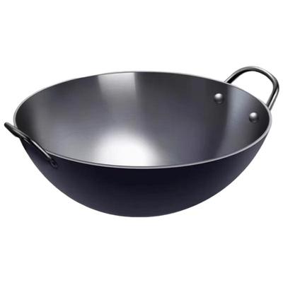 Wutuo 45CM Hand-Forged Iron Wok Set