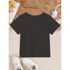 European sizes Boys' T-shirts, Casual Round-neck Short-sleeved Style, Children's Printed Tops, Summer Clothing