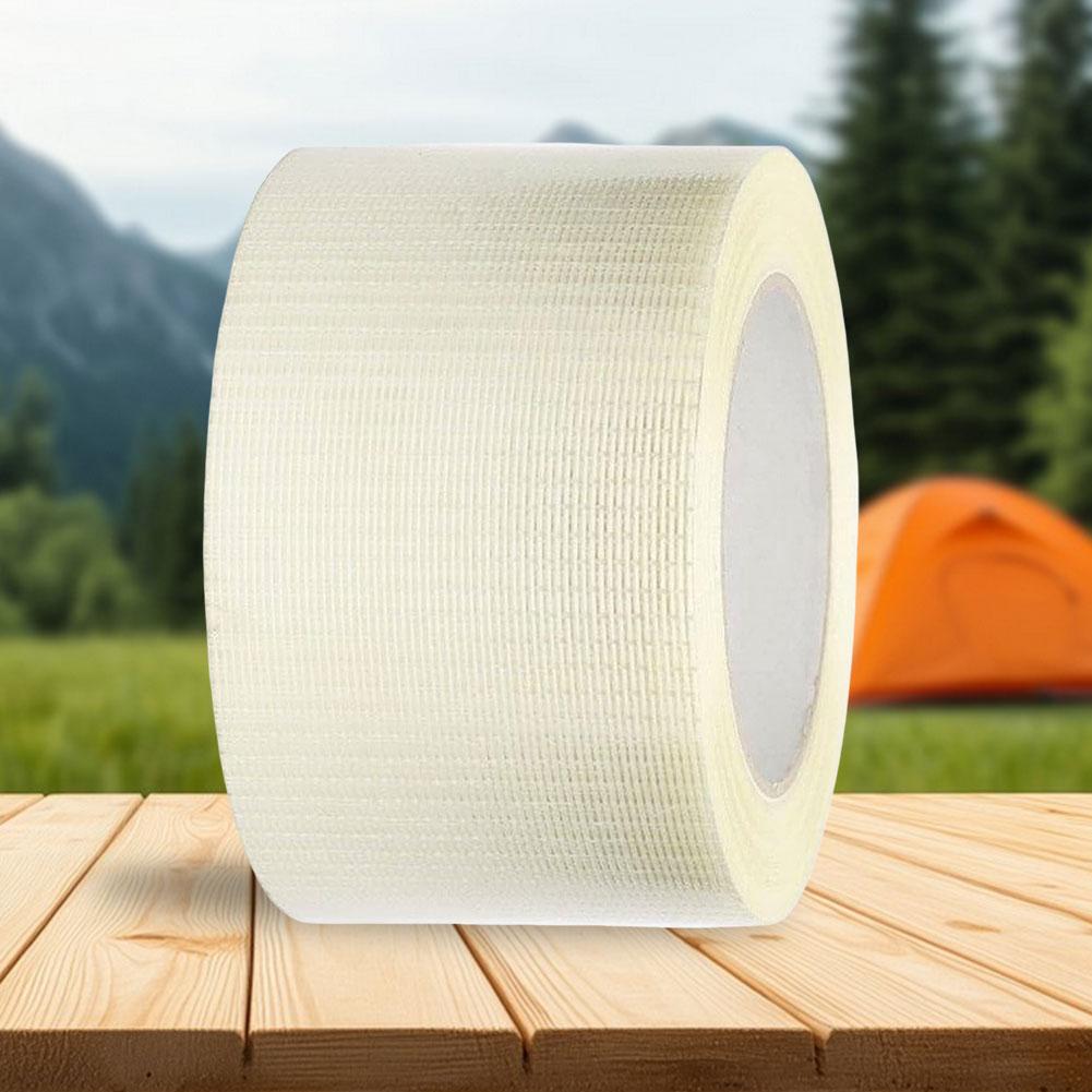 1PC Adhesive Repair Tape Fiberglass RV Awning Repair Tape Waterproof Canvas Repair Tape for RV Awning Tent Boat Covers