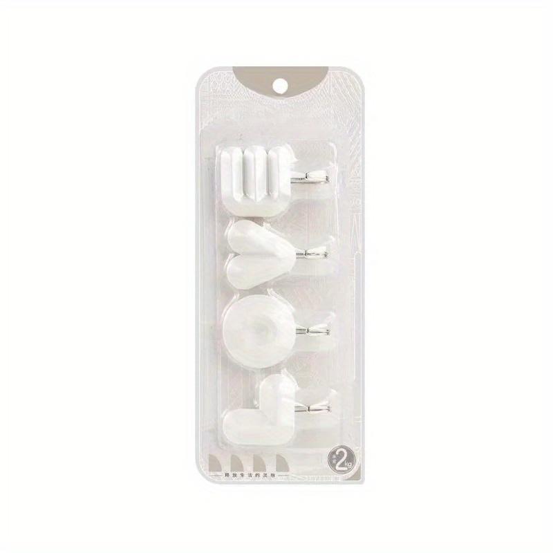 4pcs Per Pack Love Letters Hooks: Self-adhesive Home Storage and Decor Rack, Punch-free Key and Hat Holder, Wall-hanging Space-saving Hook